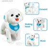 Electric/RC Animals Remote Control Robot Dog Model Toys K19 Electronic Animal Pets Poice RC Music Song Kid Toys for Children Christmas Birthday Present Q231114