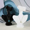 Jewelry Pouches Black Mannequin Bust Earrings Necklace Pendant Neck Model Stand Holder Display Drop