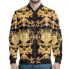 Hommes Vestes Noir Floral De Luxe Veste Pour Hommes Casual Épaissir Slim Fit Mode Vêtements 2023 Printemps Tops Streetwear Manteau 4XL En Gros