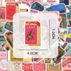 50PCS Cartoon Matchbox Naklejki Nieprzezroczyste wodoodporne winylowe naklejki laptopa deskorolka Butelka wodna Butelka snowboard notebook ścienne naklejki na kalkomanie dla dzieci Prezenty dla dzieci Prezenty