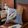 Pillow Croker Horse 45x45cm Throw Covers Pack Of 2 Pcs Luxury Feather Chenille Embroidery Style Couch Sofa