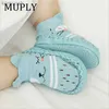 Kids Socks 2022 Fashion Baby With Rubber Soles Infant Sock Newborn Autumn Winter Children Floor Shoes Anti Slip Soft Sole SockL231114