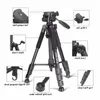 FreeShipping Statief Professionele Draagbare Reizen Aluminium Camera Statief Accessoires Stand met Pan Head voor Canon Dslr Camera Nvkxr