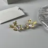 Créateur de mode marque de marques d'oreilles étalon la planète de luxe femme bijoux saturne oreille métal perle bouclage cjeweler femme orecchini