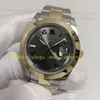 17 Orologio automatico da uomo stile 41mm 126303 Quadrante grigio romano Champagne Diamond 126333 Bracciale in acciaio bicolore in oro giallo 18 carati 126334 Orologi sportivi Everose