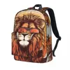 Sac à dos Lion rétro animaux avec lunettes de soleil sacs à dos Cool femme collège grands sacs d'école sac à dos personnalisé