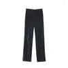 Men's Pants SYUHGFA Trendy Luxury Tassels Sequin Casual Straight 2023 Summer Solid Color Korean Style Streetwear Clothing