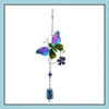 Décorations De Jardin Vent Carillon Coccinelle Papillon Hibou Windbell Décoration Maison Patio Porche Cour Pelouse Balcon Décor Vacances Cadeau Drop De Dhzjh