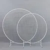 Party Decoration Diameter 1.8m Circle Grid Wedding Arch Prop Diy Stage Birthday Backdrop Balloon Flower Stand Round Mesh Bakgrund