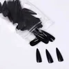 Kunstnagels 100 stk/pak Kleurrijke matte nepnagels Volledige dekking Lange stiletto Druk op nagels Art Tips Acryl Amandel Valse nagel manicure gereedschap Q231114