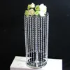 Exklusiv akrylkristallpärla sträng ljuskrona bord mittpieces bröllopsväg ledande fest dekoration 10 st/parti