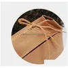 Packing Bags Rice Paper Bag Tea Packaging Cardboard Weddings Kraft Food Storage Standing 249 J2 Drop Delivery Office School Business Dhs2P