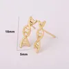 Boucles d'oreilles de collier ensemble 1 ADN et boucle d'oreille de style punk biologie science des femmes thématiques