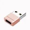 Ny trendig zinklegering Användarvänlig designad typ-C Kvinna till USB 2.0 Man Konvertera OTG Data Sync Charge Adapter