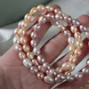 Strand Natural Freshwater Pearls Bracelets 2023 Bangles Handmade White Baroque Beads Elastic Bracelet Wedding Gift Wholesale