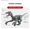 Electric/RC Animals Dinosaur Toy Attractive Electric Joyful Boys Girls T-Rex Walking Animal Model Remote Control Christmas Gifts Interactive Game Q231114