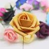 Dekorativa blommor 10/20/50 st/Lot 4.5cm 15Colors Pe Foam Rose Flower Bride Bouquet For Wedding DIY Wreath Artificial