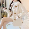 Womens Wool Blends Abrigo Ropa Mujer Korean Fashion Sheep Coat AllMatch Winter Soft Warm Jacket Sheepskin For Women 231113