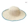 ベレー帽ユニセックスワイドブリム釣り帽子通気性かぎ針編みの夏の休日の飾り登山ヴィンテージ