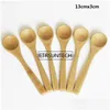 Spoons 7 Size Small Bamboo Natural Eeofriendly Mini Honey Kitchen Coffee Teaspoon Kids Ice Cream Scoop 913Cm Lx1023 Drop Delivery Ho Dhnfc