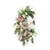 Decorative Flowers Easter Floral Wreath Spring Happy Door Decor Front Christmas Decorations Set