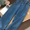 Damskie dżinsy streetwear high talia damskie dżinsy dżinsy kobiety dziewczęta kobiety szerokie nogi spodnie spodnie Kobieta Jean Femme Denim Bagge mama dżinsy 230413