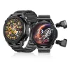 4 GB Android Ios Smart Watch mit Ohrhörern Reloj Inteligente NFC Bluetooth Sport Lokale MP3 Smartwatch Herzfrequenz Blutdruckmessgerät Fitness Armband Armbänder