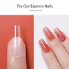 Ложные гвозди BeautiLux Nail Fake Nails System Extension System Full Cover Sculpted Clear Stiletto Coffin Lose Nail