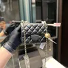 Sacs de créateurs Sac à chaîne Sac à rabat à carreaux épaule de haute qualité sac à main de luxe de luxe chaîne en argent en cuir double lettre boucle de couleur unie bande carrée dame messager