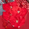 Frauen Höschen 4Pcs Kaninchen Unterwäsche Frauen Baumwolle Höschen Sexy China Rot Unterhose Weibliche Slips Mädchen Panty Lucky Intimates Nette Shorts 230414