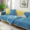 Stoelhoezen 20232023 Noordse Chenille Sofa Cushion Four Seasons Universal Non-Slip Cover