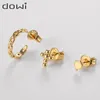 Ohrstecker Dowi 3 teile/satz Kette Design Kreuz Für Frauen Männer INS Stil Gold Farbe Überzogen Ohr Piercing Pendientes Party Geschenke