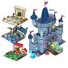 Blocs Plantes vs Zombies Brique Château Costume Scène Construction Jouets Véhicule Zombie Voiture BOSS Pirate Bateau Petite Particule Puzzle Cadeaux 231114