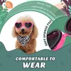 Hondenkleding Pet hartvorm opvouwbare zonnebril winddicht oogbescherming zonnebril accessoires voor kattenhonden