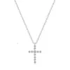 Custom Trendy Dainty Cuban Pendants 18K Gold Necklace Chain Couple 925 Sterling Silver Cross Necklaces Pendant Jewelry Women Men