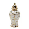 Förvaringsflaskor Stylish Ginger Jar Collectible Vase för skåp sovrum hem dekoration