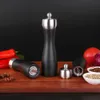 Mills Mokithand Wooden Pepper and Salt Food Safe Carbon Steel Grinder 5 6 8 Manual Kitchen Tools for Sea 231114