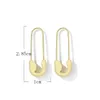 Boucles d'oreilles minimalistes en forme de U en métal pour femmes homme à la mode épingle à nourrice Piercing boucles d'oreilles bijoux cadeaux