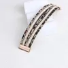 Link pulseiras minar alta qualidade sexy leopardo impresso multi camadas charme de couro do plutônio para mulheres atacado acessórios de férias casuais