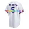 Sl Corey Seager Adolis Garcia 2023 World Series Rangers Бейсбол Джерси Нолан Райан Иван Родригес Джош Юнг Маркус Семен Джейкоб Дегром Макс