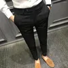 Herenpakken Lente Herfst Mode Business Casual Lange Broek Pak Mannelijke Elastische Rechte Formele Broek Mannen Pantalone