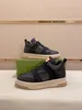 Luxe 2024 heren casual sneaker schoenen heren hoge tops met wol rubberen zool skateboard wandelen leer sport uitstekende mannen lopen met doos