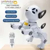 Eléctrico / RC Animales Programación Control remoto Perro Robots Juguetes Niños Niñas Música Baile Robótico Niños Simulación RC Animales Niños Puzzle Smart Pet Q231114