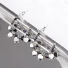 Stud Earrings Luxury For Women Silvery C Shape Fashion Piercing Stainlees Steel Accessories Jewelry Gift 2023 Wholesale