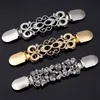 3 Pcs Vintage Sweater Shawl Clips Women Girls Retro Cardigan Shirt Dress Brooch Collar Clips, 3 Styles