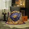 Cobertores Clanta de luxo Padrão de um lado de um lado multifuncional para a cama Material macio e espesso