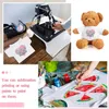 sublimation blank Tee Shirt Bear Clothes Plush Bear T-Shirt for Stuffed Bears Doll with 14 - 18 Inch (White)