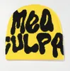 Mea Culpa Hat Designer Womens Beanie Culpas Winter Bonnet Big Lettered CappelliカジュアルサーマルファッションスカルキャップメンズマルチカラーMZ09