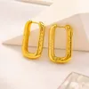 18k Gold Stud örhängen Designer Kvinnor Letter Love Fashion Gift SMEEDDRY ROINELATS STÅL Luxury Spring Wholesale ZG1814