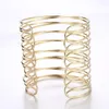 Bangle Women Arm Armband Upper Cuff Armlet Vintage Spiral Armband Justerbar kvinnlig gåva